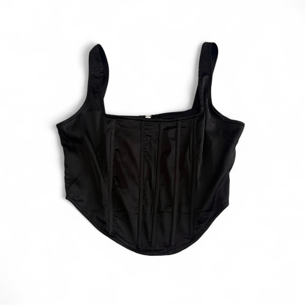 Missguided Black Corset Top